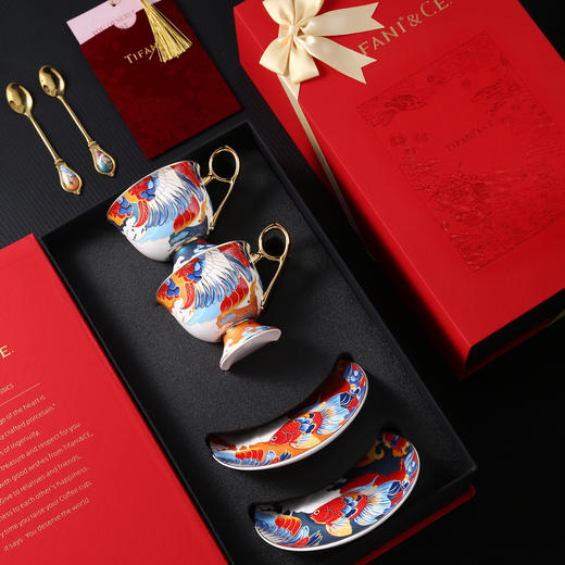 B-NX-TFN-01 缇法尼 麟羽和鸣-咖啡杯-双杯双碟套装 商品图5