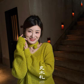 【预售7天】良木礼山羊绒V领套衫（飘带）（Q2584526）