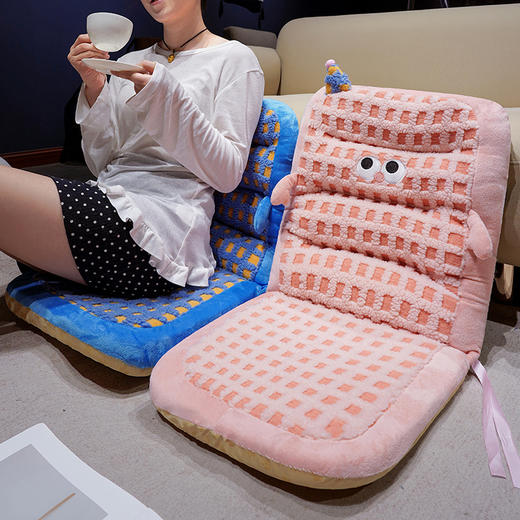 自然醒小怪兽羊羔绒横条连体坐垫QYL 商品图14