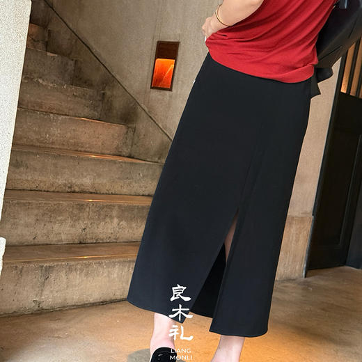 【特价不退不换】良木礼开叉半裙（Q258367） 商品图3
