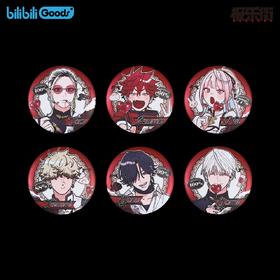 bilibiliGoods 极乐街 漫画系列 75mm 马口铁徽章 吧唧 6包/盒 国谷