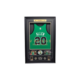 收藏系列 雷阿伦 绿军20号绿色 球员版 亲笔签名球衣