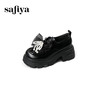 Safiya/索菲娅2025学院蝴蝶结粗跟厚底轻便增高百搭英伦小皮鞋SFD3112172 商品缩略图1