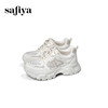 Safiya/索菲娅2025时尚百搭显脚小厚底增高网面透气休闲老爹鞋SFD3112421 商品缩略图4