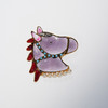 北京仓｜Gripoix Paris-vintage Horse-大红大紫 小萌马 胸针［法国设计师］ 商品缩略图1