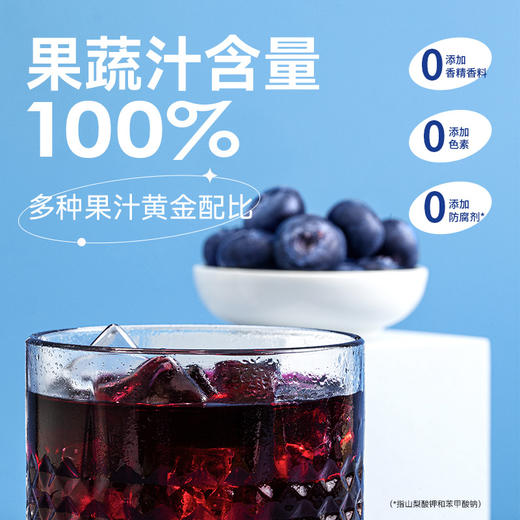 源制所花青素0蔗糖100%NFC混合蓝莓汁200ml*12瓶装 商品图2