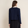 EITIE爱特爱优雅通勤小香风气质圆领深蓝色短外套秋冬新款D2503901 商品缩略图4