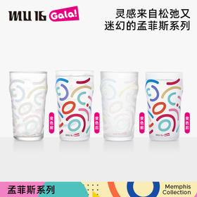 MU16孟菲斯系列啤酒杯扎啤杯子大容量水晶玻璃酒杯冷饮水杯可变色（都灵*2 米兰*2）
