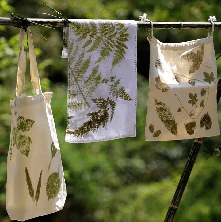 【手工DIY】植物敲拓染