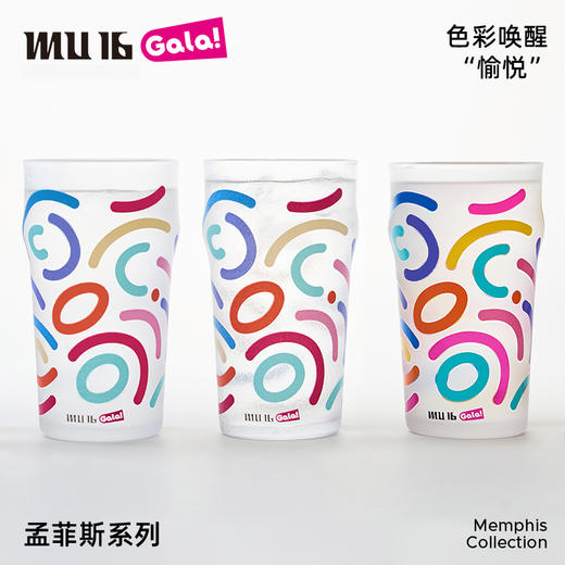 MU16孟菲斯系列啤酒杯扎啤杯子大容量水晶玻璃酒杯冷饮水杯可变色（都灵*2 米兰*2） 商品图2