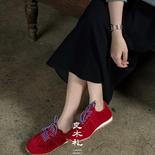 【特价不退换】【部分现货】良木礼牛反绒德训鞋（Q2584800） 商品图2