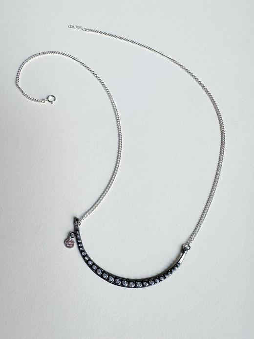 SpoiledBrat Jewelry月亮在微笑系列 | 纯银锆石项链 商品图2
