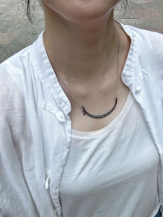 SpoiledBrat Jewelry月亮在微笑系列 | 纯银锆石项链 商品图3