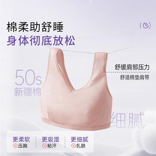 奶糖派大杯文胸筑梦师防外扩睡眠大胸内衣无钢圈背心式文胸女 商品图3