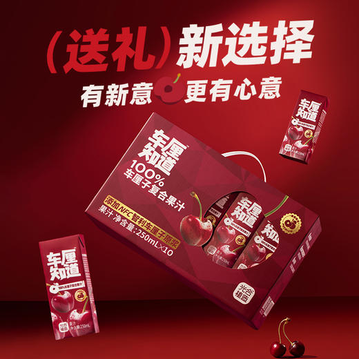 椰子知道100%复合车厘子果汁250ml*10 商品图0