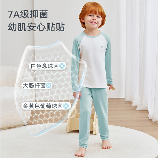 【 79元秒杀套装】 2025秋冬新品  ibaby×outlast太空科技恒温秋冬针织拼色长袖长裤家居服套装 商品图4