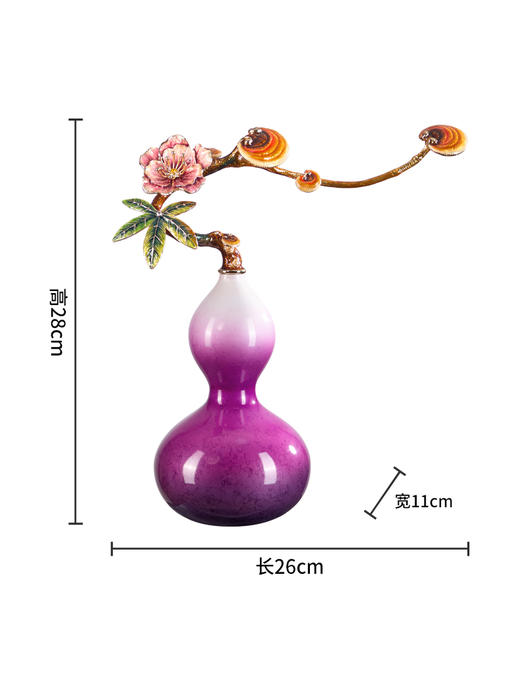 E-NSM-H0578 福禄如意 紫气东来葫芦摆件 商品图2