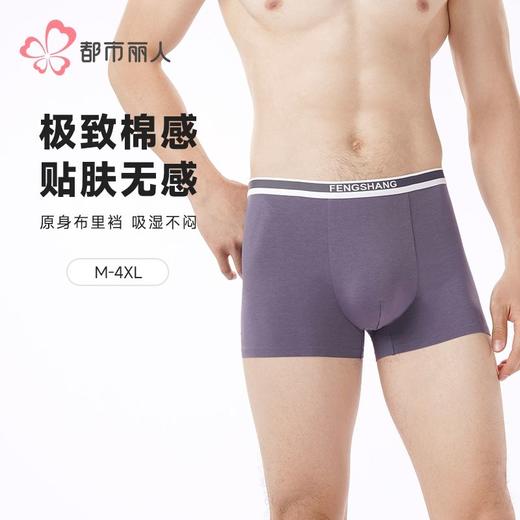 都市丽人内裤男士内裤50S棉混纺内裤明筋平角内裤男内裤FKHH10 商品图0