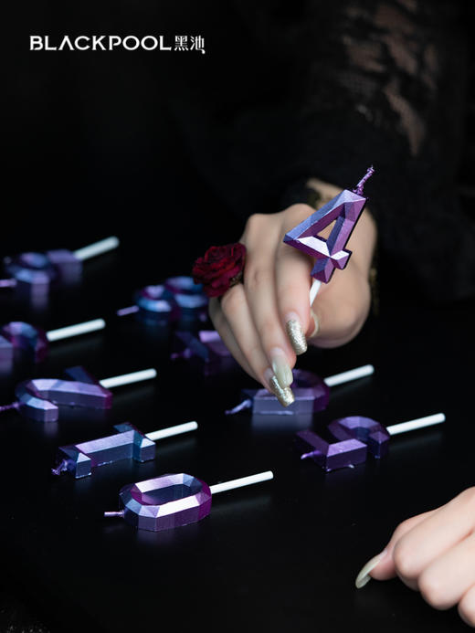 紫色数字蜡烛 商品图1