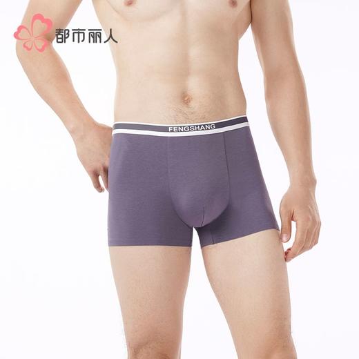 都市丽人内裤男士内裤50S棉混纺内裤明筋平角内裤男内裤FKHH10 商品图1