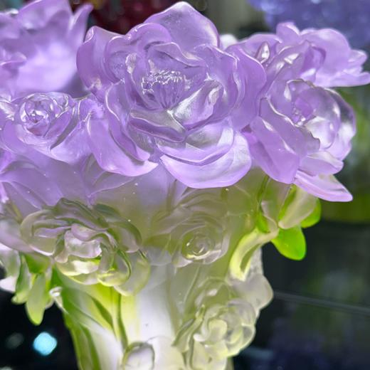 佛罗端斯山茶花水仙花小珊瑚琉璃花瓶 商品图2