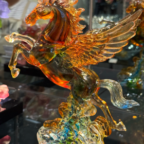 佛罗端斯飞马祥瑞琉璃摆件