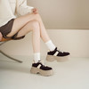 Westory2025年秋季厚底撞色休闲鞋系带运动板鞋深口单鞋W25CM76811 商品缩略图2