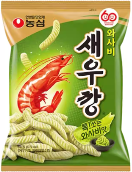 农心 鲜虾条芥末味70g농심 새우깡 와사비맛70g