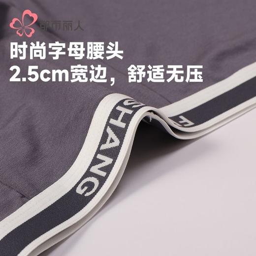 都市丽人内裤男士内裤50S棉混纺内裤明筋平角内裤男内裤FKHH10 商品图4