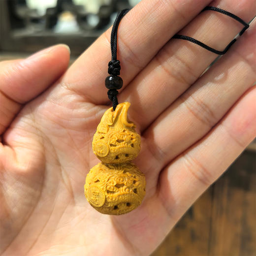 小龙葫芦°挂件黄杨木 商品图0
