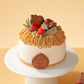 【新品上市】举个栗子4英寸动物奶油分享蛋糕