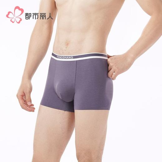 都市丽人内裤男士内裤50S棉混纺内裤明筋平角内裤男内裤FKHH10 商品图2