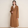 EITIE爱特爱宽松经典卡其色翻领长款纯羊毛呢大衣冬季新款D2514903 商品缩略图3