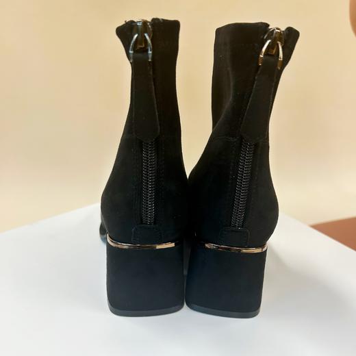 西村名物2025年冬季新款时尚粗跟舒适弹力短靴切尔西靴T25DS49561 商品图6