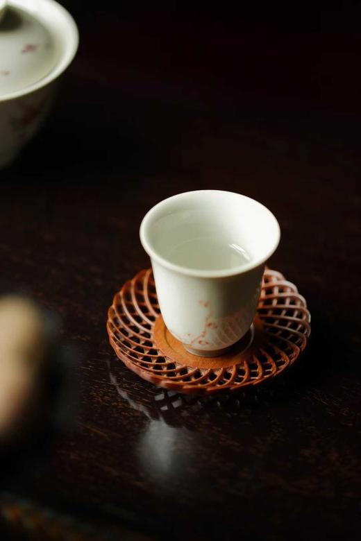镂空编织纹·非洲酸枝杯垫 商品图8