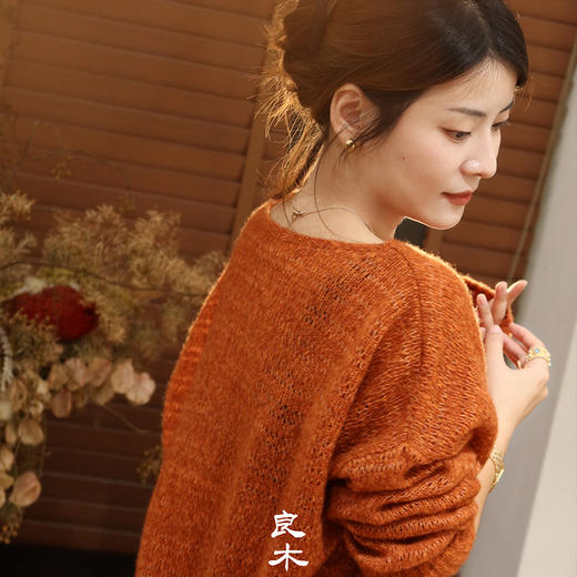 良木礼山羊绒一字领套衫（Q2584517） 商品图7