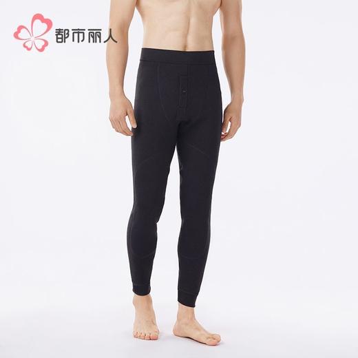 都市丽人打底裤男士保暖裤粘纤多层打底裤厚九分裤男裤FLH4C3 商品图1