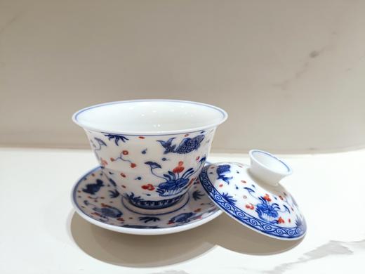 青花盖碗-初放 商品图0