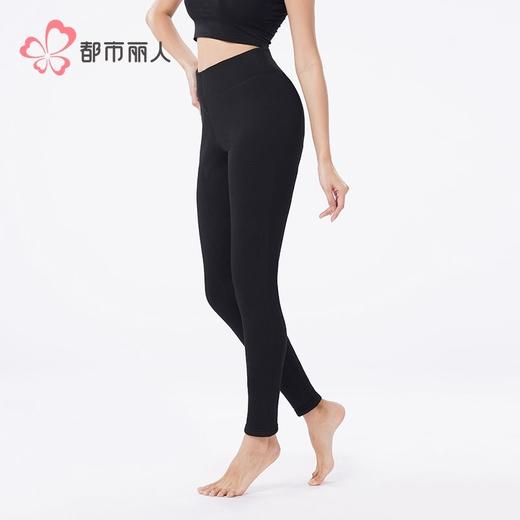都市丽人打底裤女士保暖裤雅赛尔复合绒多层厚九分女裤LLH4E1 商品图2