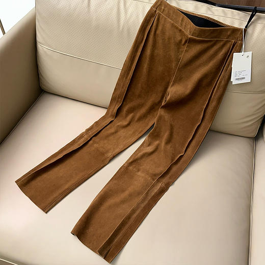 【预售7天】良木礼羊革皮裤（Q259161） 商品图0