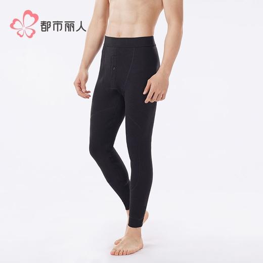 都市丽人打底裤男士保暖裤粘纤多层打底裤厚九分裤男裤FLH4C3 商品图2