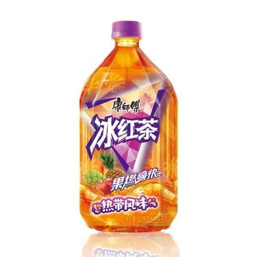 康师傅冰红茶热带水果味1L夏日解渴必备清凉饮品 商品图0