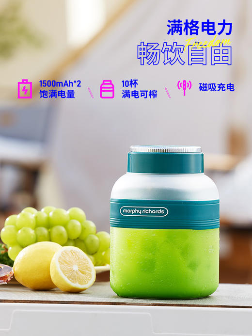 摩飞便携果汁杯榨汁杯蓝色1L（无货退款） 商品图3