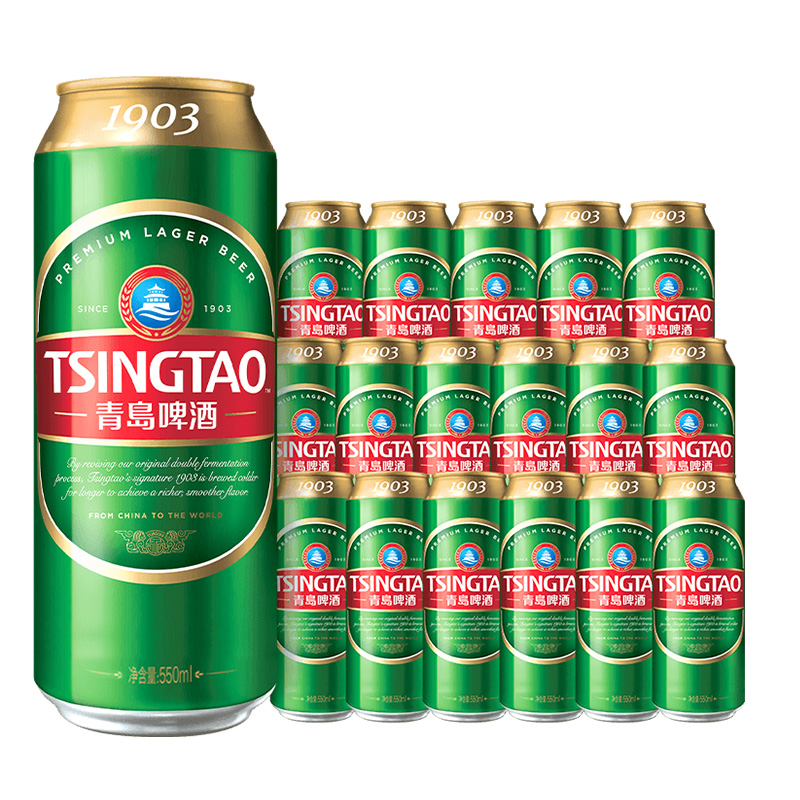青岛啤酒 经典（1903）550ml*18罐啤