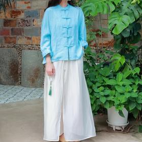 【2026东衣作】新中式衬衣（22705020秋波蓝）