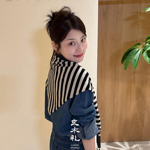 【预售7天】良木礼牛仔衬衫（披肩）（Q2591810） 商品图0