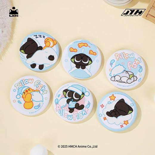 罗小黑 晚安喵 徽章 吧唧 6包/盒 国谷 商品图0