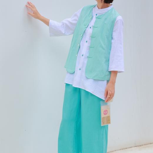 【抖音专属】马甲+阔腿裤（24704846井天+24709615海天蓝） 商品图1