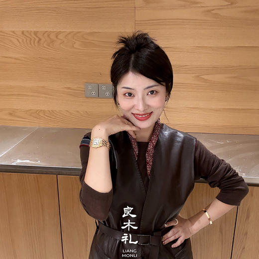 【预售7天】良木礼山羊鹿纹皮马甲（腰带）（Q259115） 商品图5