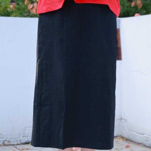 【抖音专属】半裙（25806134-玄色） 商品图4